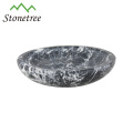 Hot Sale New Wholesale White Natural Stone Oval Dish Marble Bowl